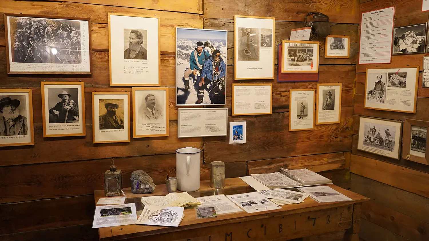 Photo prise à l'intérieur du Musée du Cervin à Zermatt