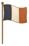 Illustration d'un drapeau français